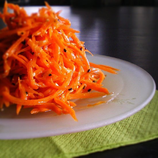 Carrot Salad w/ Ginger & Clementine