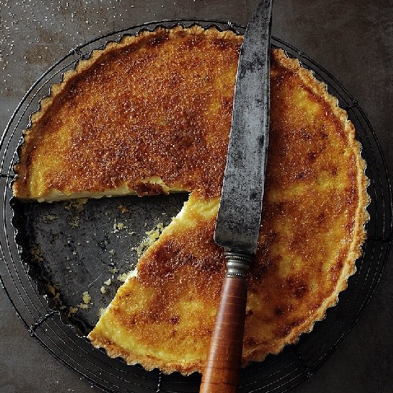 Crème brûlée tart