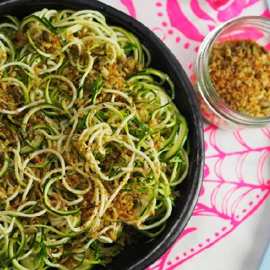 Zucchini Salad w/ Pangrattato