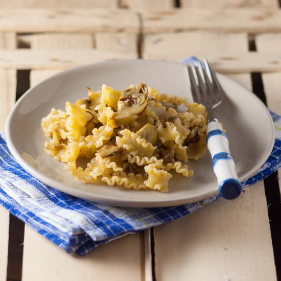 Pasta with Artichokes and Anchovies