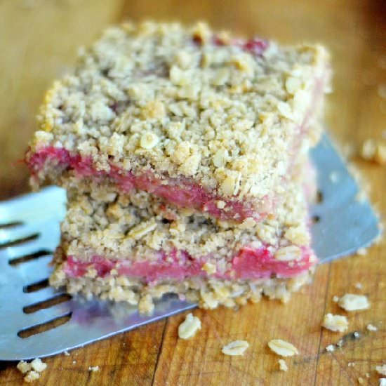 Rhubarb Crumb Bars