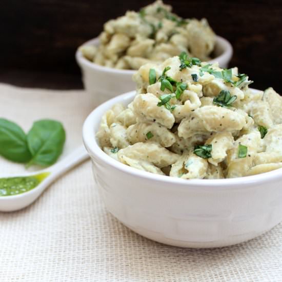 Cheesy Basil Pesto Pasta