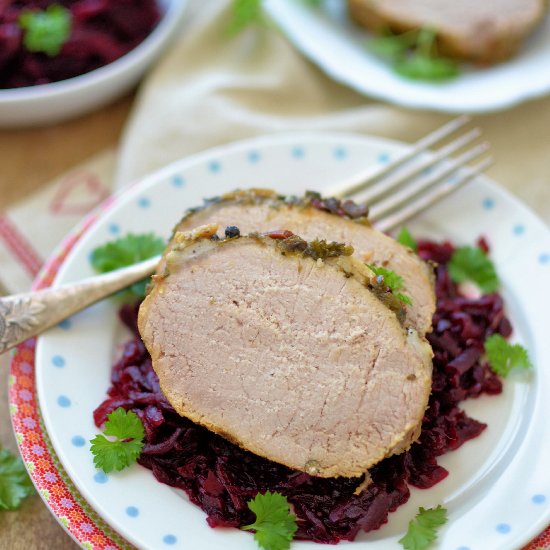 Roasted Pork Loin with Herbs