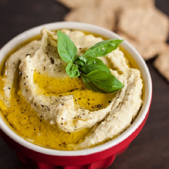 Lemon Basil Hummus