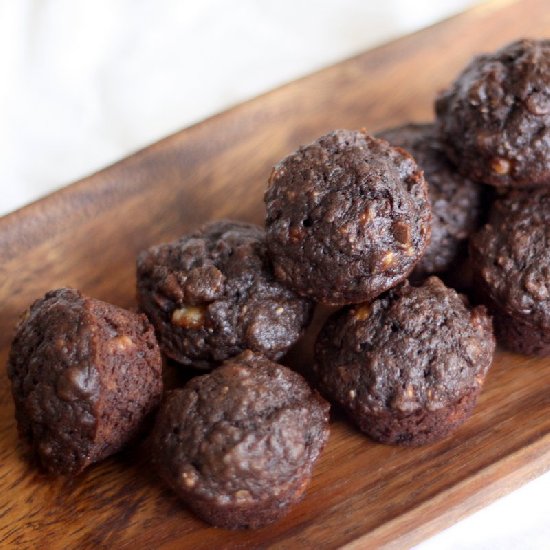 Healthier Chocolate Banana Muffins