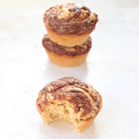 PB Banana & Nutella Muffins