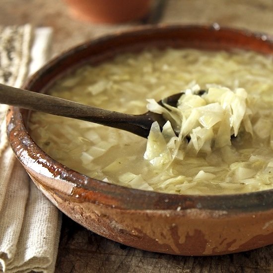 Cabbage and keshek soup