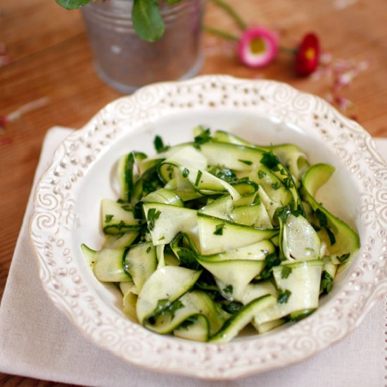 Zucchini tagliatelle