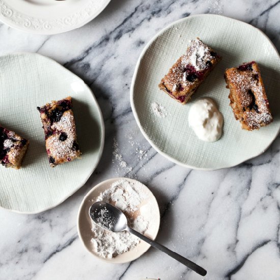 Berry and Hazelnut Cake