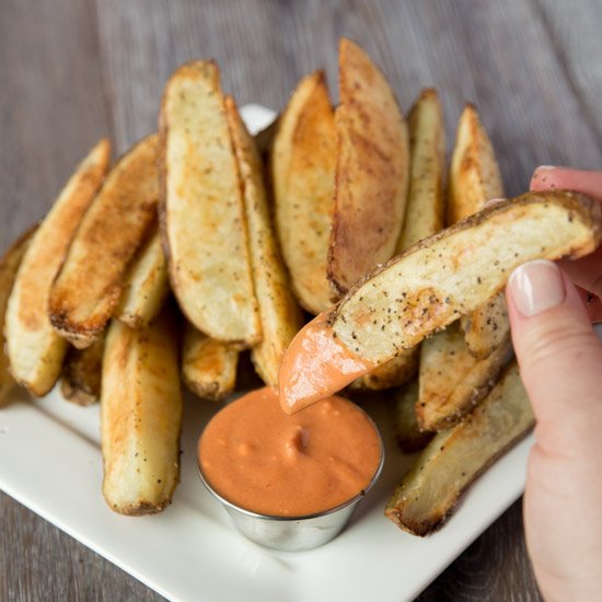 Crispy Oven Baked Potato Wedges