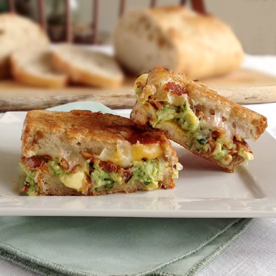 Grilled Cheese w/Bacon & Guacamole