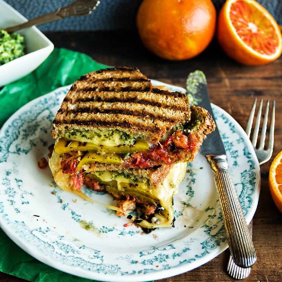 Blood Orange Cheese Sandwich