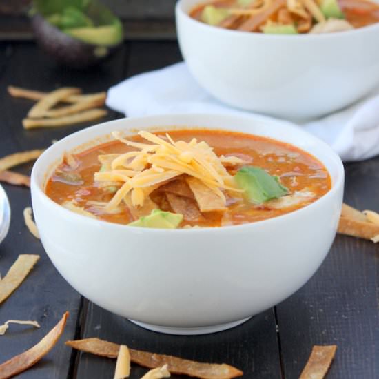 Quick Chicken Tortilla Soup