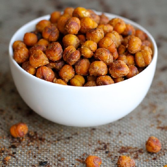 Honey Almond Roasted Chickpeas