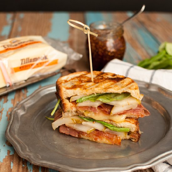 Pear, Prosciutto Grilled Sandwich