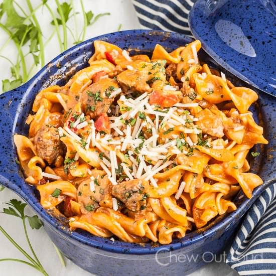 Creamy Tomato and Sausage Pasta