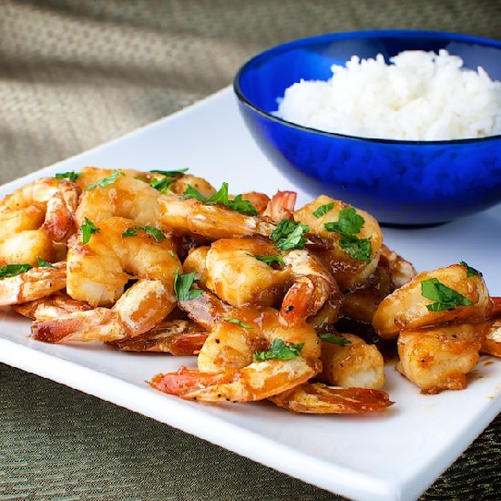 Orange-Glazed Shrimp