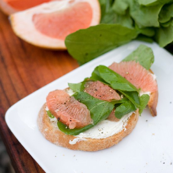 Grapefruit & Mascarpone Toast