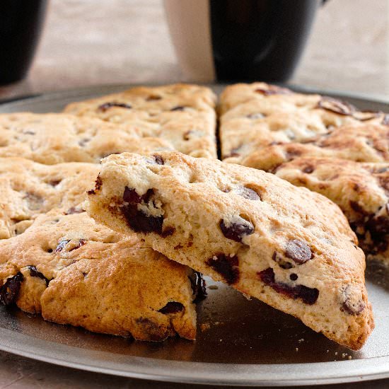 Cherry-Chocolate Chip Scones