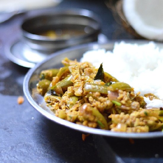 Ivy gourd & Coconut Indian Stir-fry