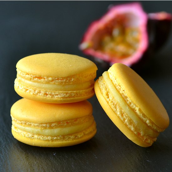 Passionfruit macarons