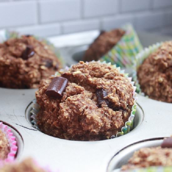 Pumpkin Baked Oatmeal Muffins