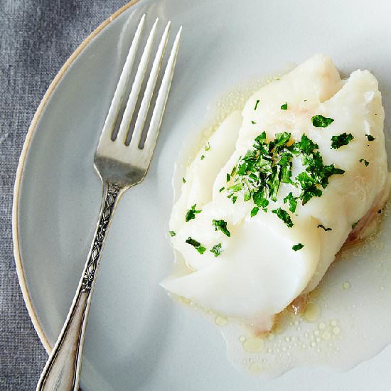 Baked Cod with Butter and Sherry