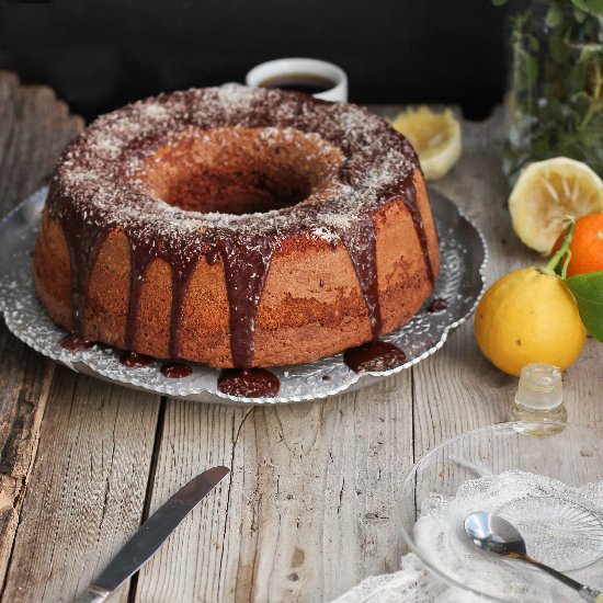 Chocolate Bergamot Bundt Cake