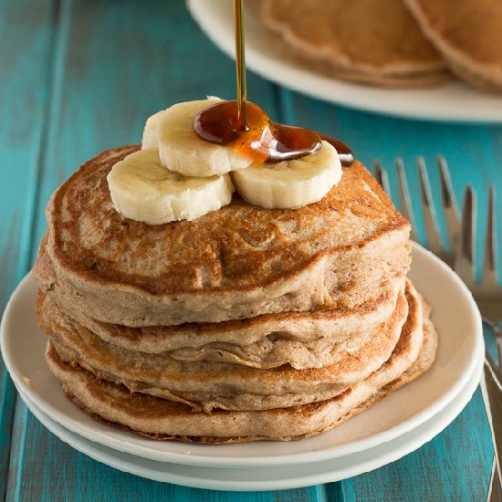 Whole Wheat Banana Pancakes