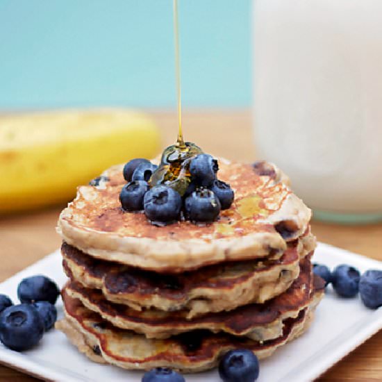 Banana Protein Pancakes