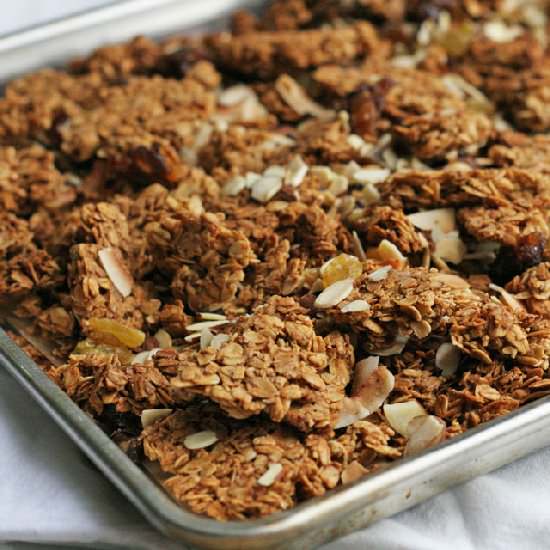 Almond, Date, and Cacao Nib Granola