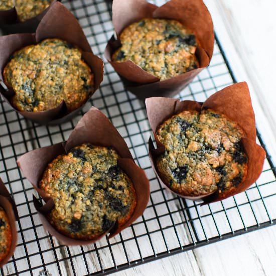 Blueberry Oatmeal Muffins