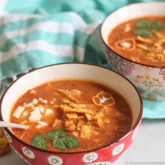 Chipotle Chicken Tortilla Soup