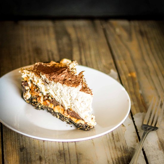 Choco-Peanut Butter Banoffee Pie