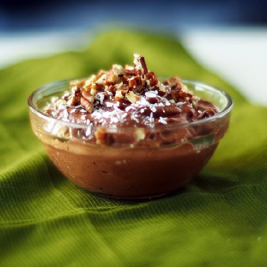 Easy Chocolate Coconut Pudding