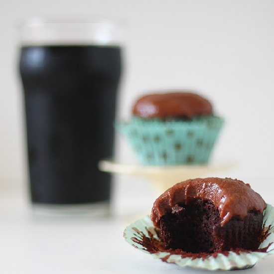 Quinoa Chocolate Stout Cupcake