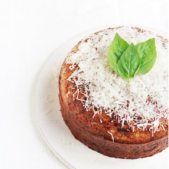 Proscuitto & Basil Savory Cake