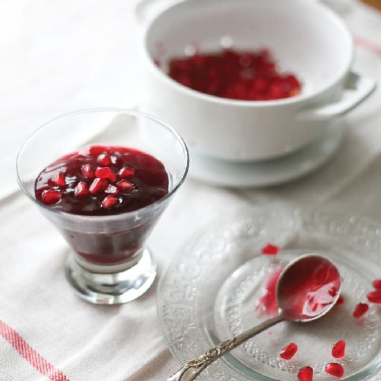 2 Ingredient Pomegranate Pudding