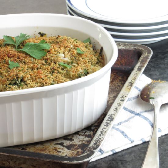 Kale and Butternut Gratin