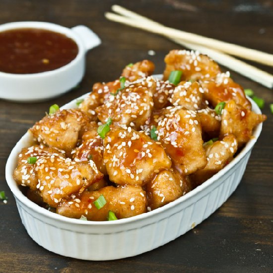 Baked Honey Sesame Chicken