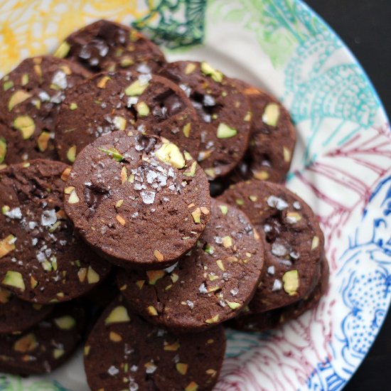 Chocolate Pistachio Sables