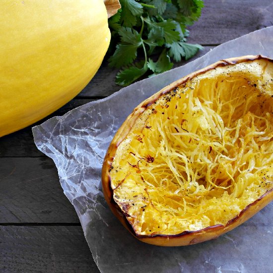 Perfectly Roasted Spaghetti Squash