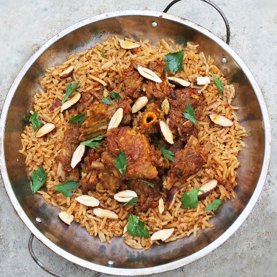 Roasted Lamb & Goat Meat Mandi Rice