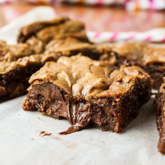 Nutella Brown Butter Blondies