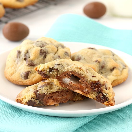 Creme Egg Chocolate Chip Cookies