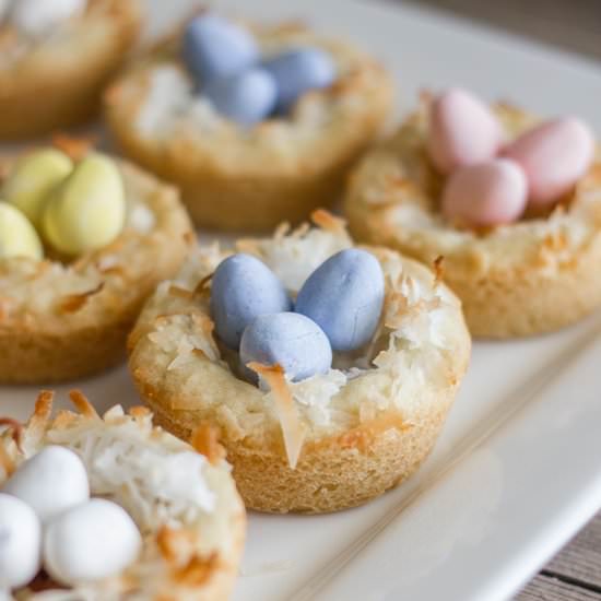 Sugar Cookie Easter Egg Nests