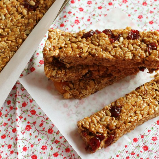 Honey and Almond Granola Bars