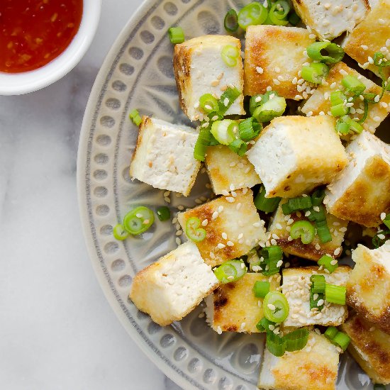 Crispy Tofu w/ Scallions