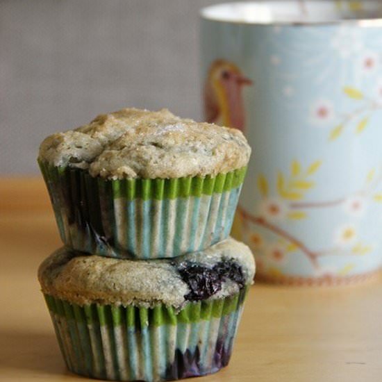 Too – Easy Blueberry Muffins