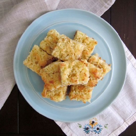 Coconut Yuzu Jam Bars